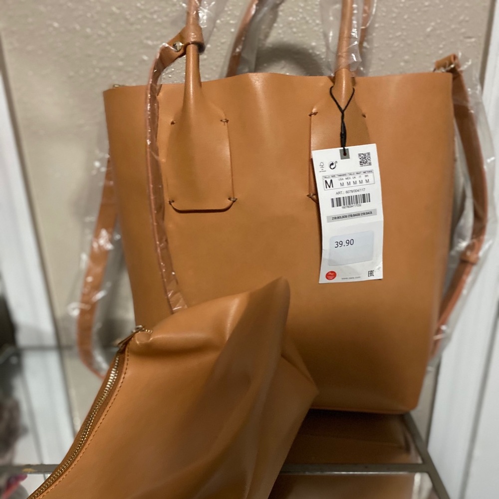 Zara Shopper with accessories bag-New Tags
